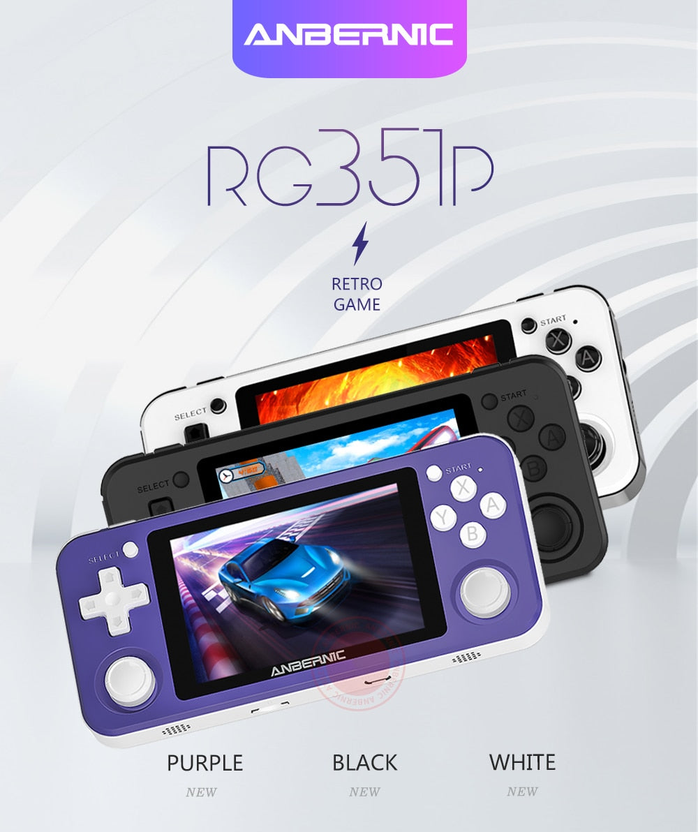 ANBERNIC RG351P Retro Game Console - 64GB Preloaded, 3.5" IPS Screen, Portable Handheld eprolo