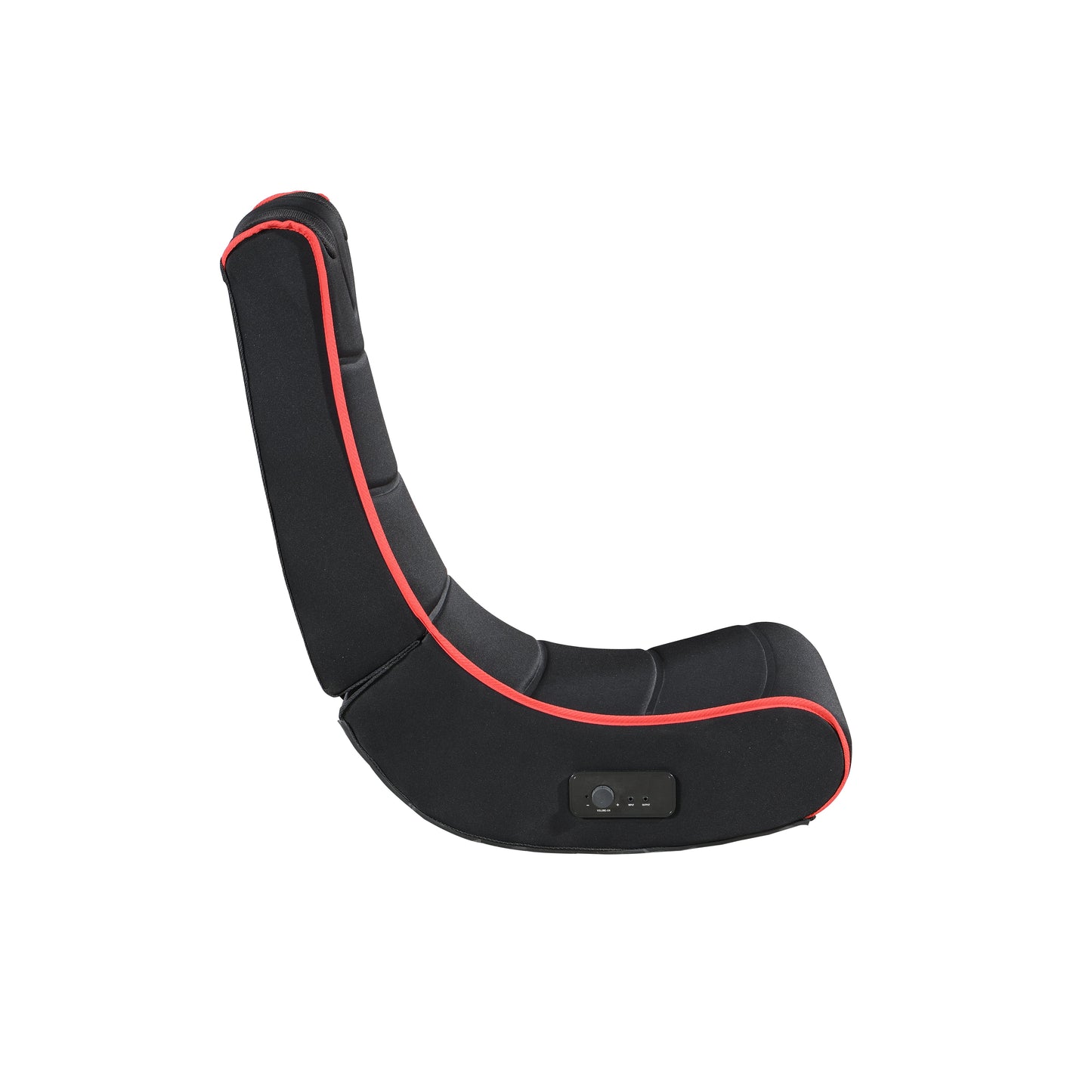 Foldable Gaming Chair w/ Bluetooth Speakers, Black/Red, Compatible w/ Consoles eprolo