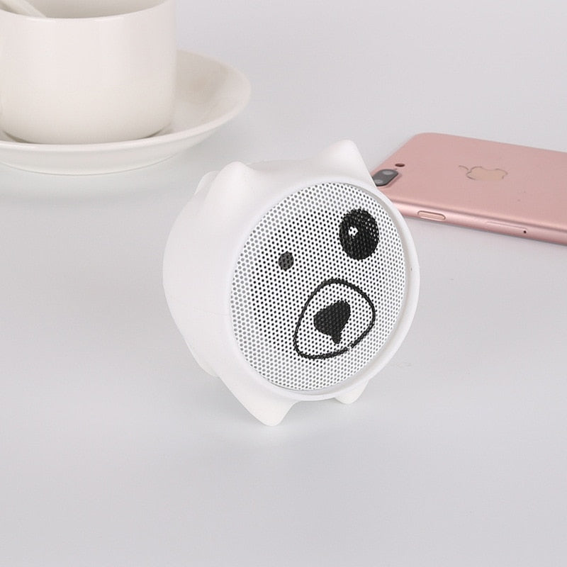 JY-1W Cartoon Mini Bluetooth Speaker TWS Wireless Hands-Free 4 Colors eprolo