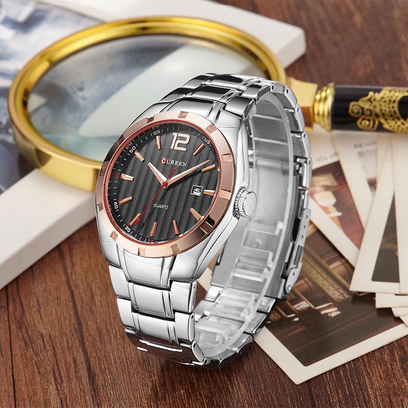 Stylish CURREN Men’s Quartz Dress Watch – Alloy Case, 41 mm, 3 Bar eprolo