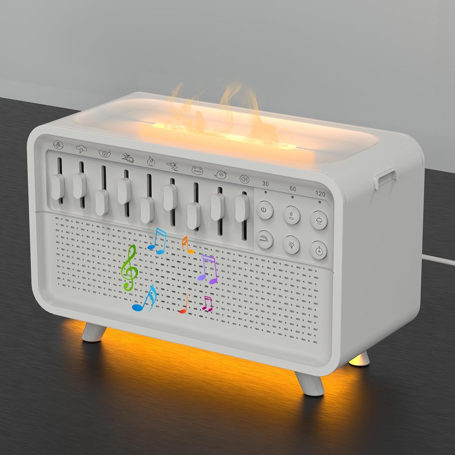 MY-20 White Noise Machine with Diffuser, Bluetooth Speaker, Aromatherapy Humidifier & Night Light eprolo