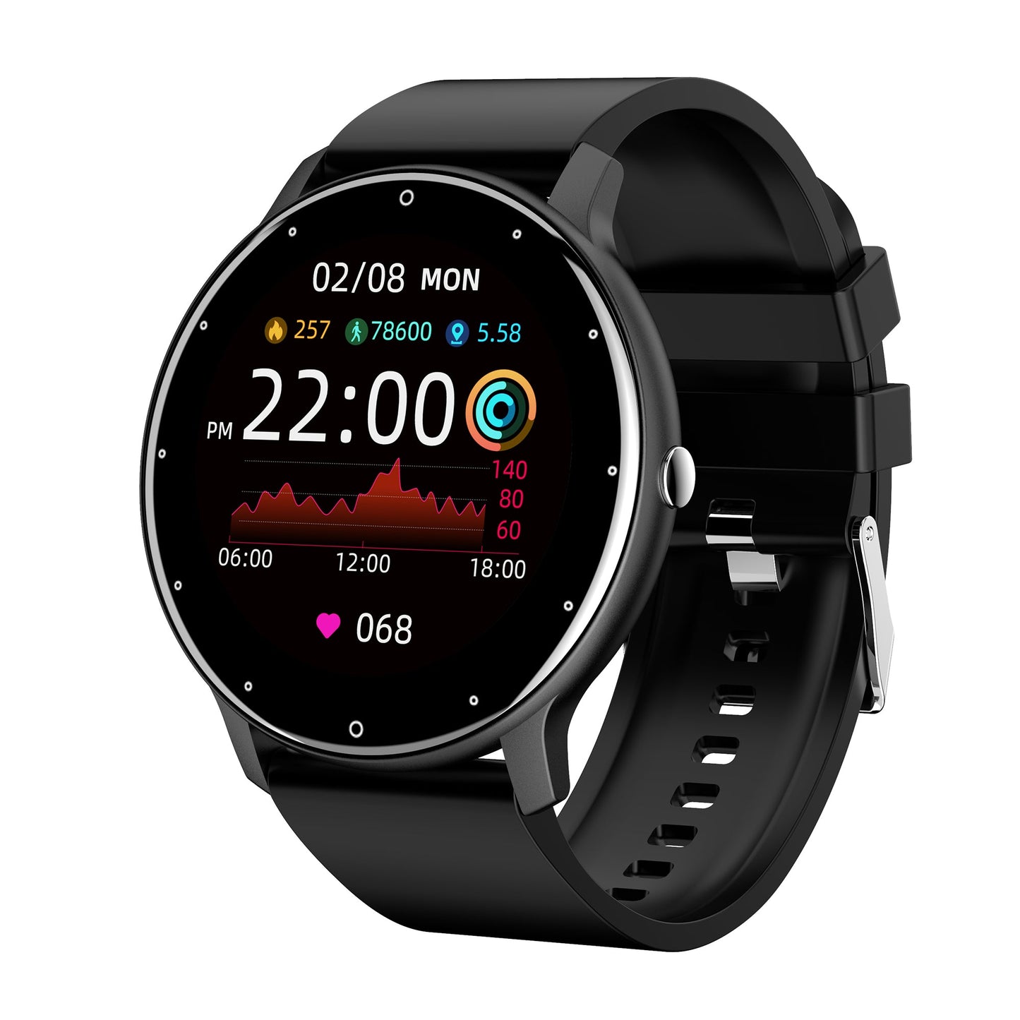 ZL02D Smart Watch with Heart Rate Monitor, Blood Pressure, Sleep Tracking, 1.3" Touch Screen eprolo