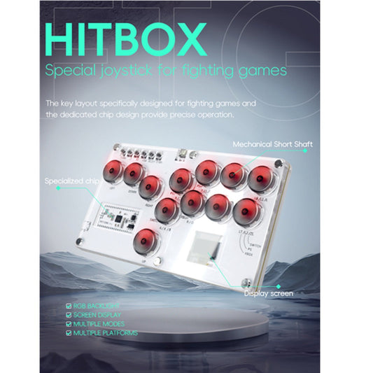 HITBOX Fighting Game Joystick for PS5/PS4/PS3/Switch/PC/Steam, High-Speed No Delay Mechanical Arcade Stick eprolo