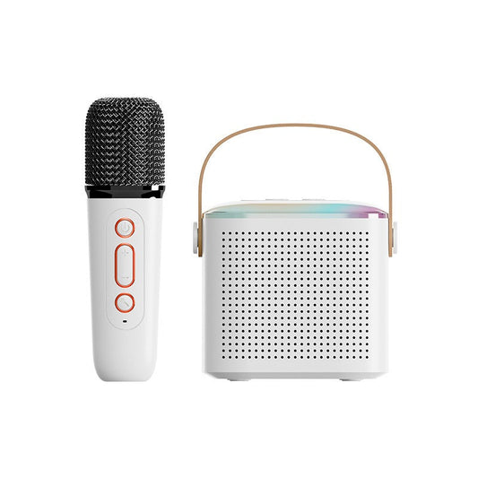 Y1 Mini Wireless Karaoke Bluetooth Speaker w/ Wireless Mic, Portable Home KTV eprolo
