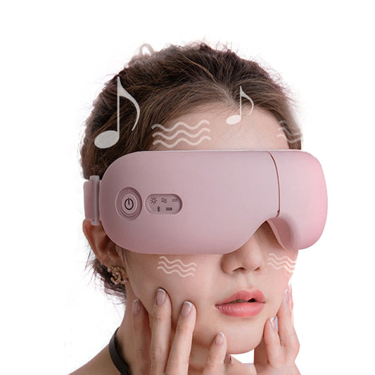 Smart Bluetooth Vibration Eye Massager - Hot Compress, Music, Foldable Pressure Relief Glasses eprolo