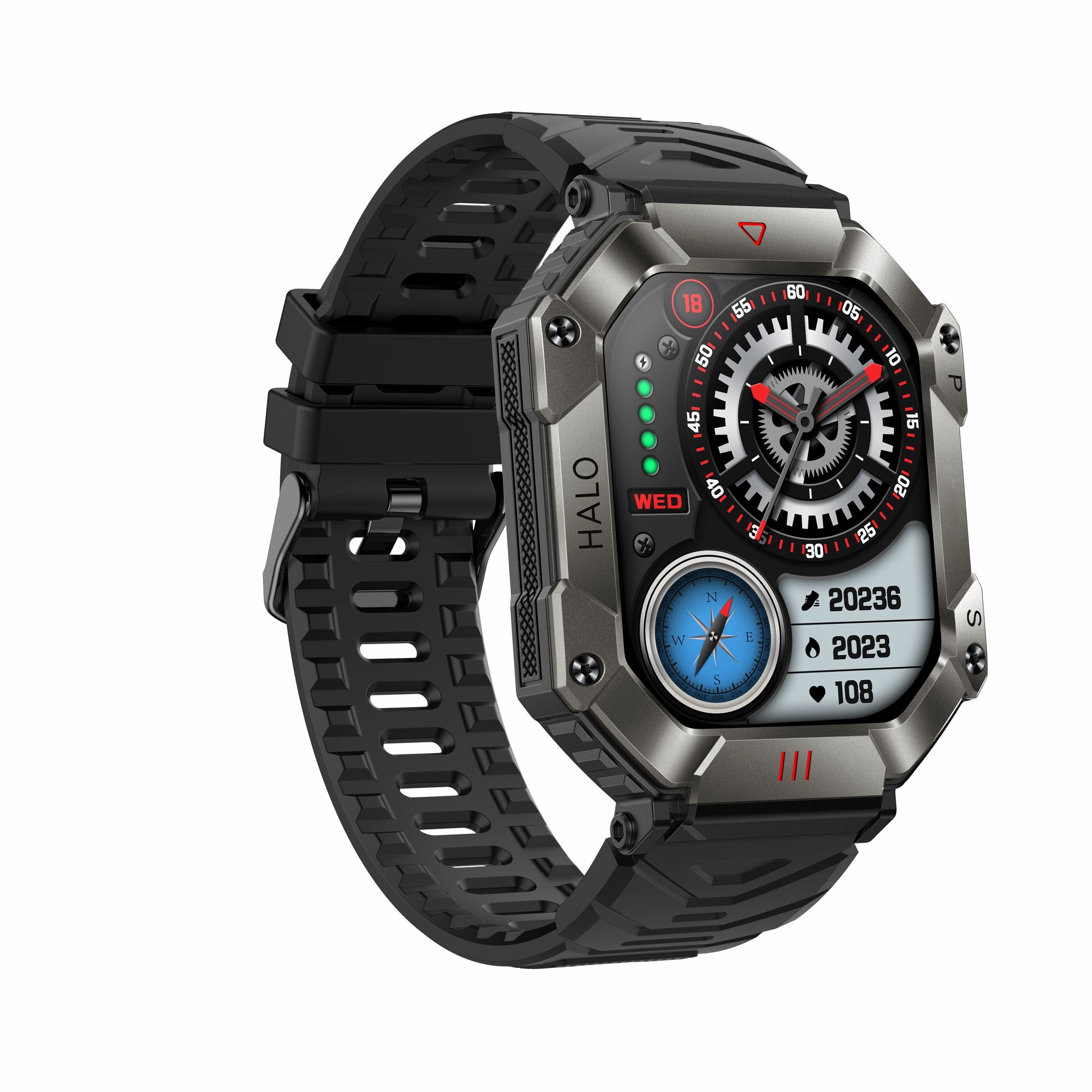 KR80 Bluetooth Smart Watch w/ Heart Rate, Blood Pressure, Blood Oxygen, HD Voice Call, IP67 Waterproof eprolo