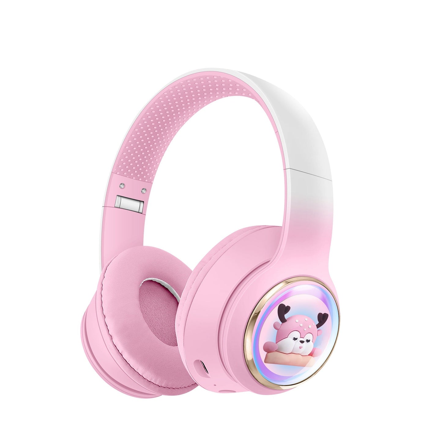 AKZ-56 Cute Deer Bluetooth Headset, RGB, 40h Playtime, Foldable, TF Card, AUX eprolo
