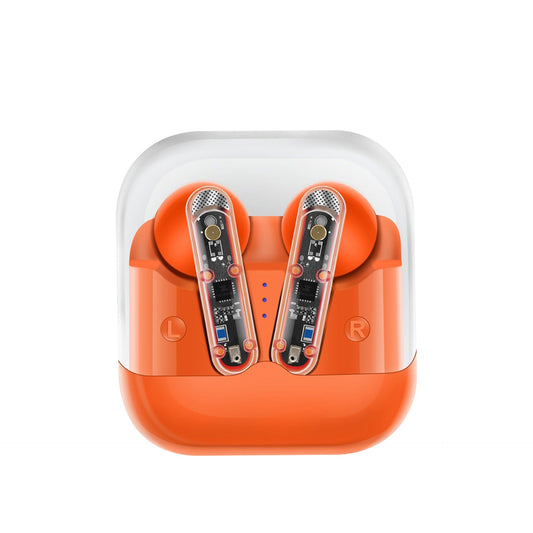 AKZ-S26 Wireless Sports Earphones, Mini Transparent Shell, TWS, Heavy Bass, Type-C Charging eprolo