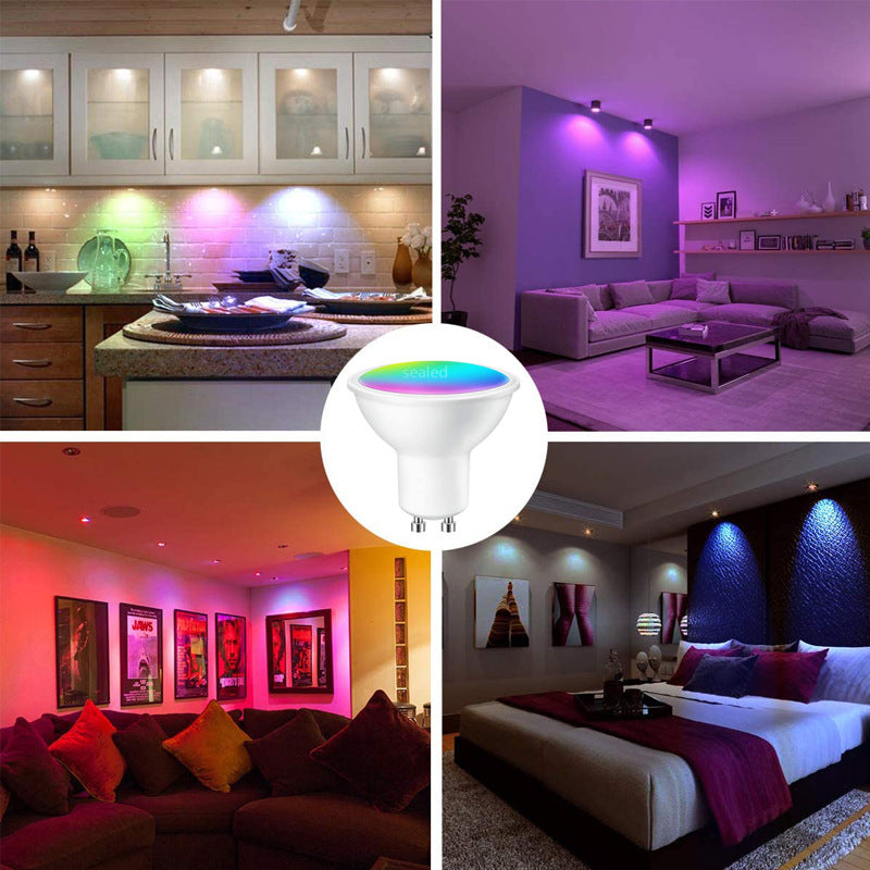 Tuya GU10 Smart Light Bulb RGB+WW+CW, WiFi Voice Control, Works with Google Assistant & Alexa eprolo