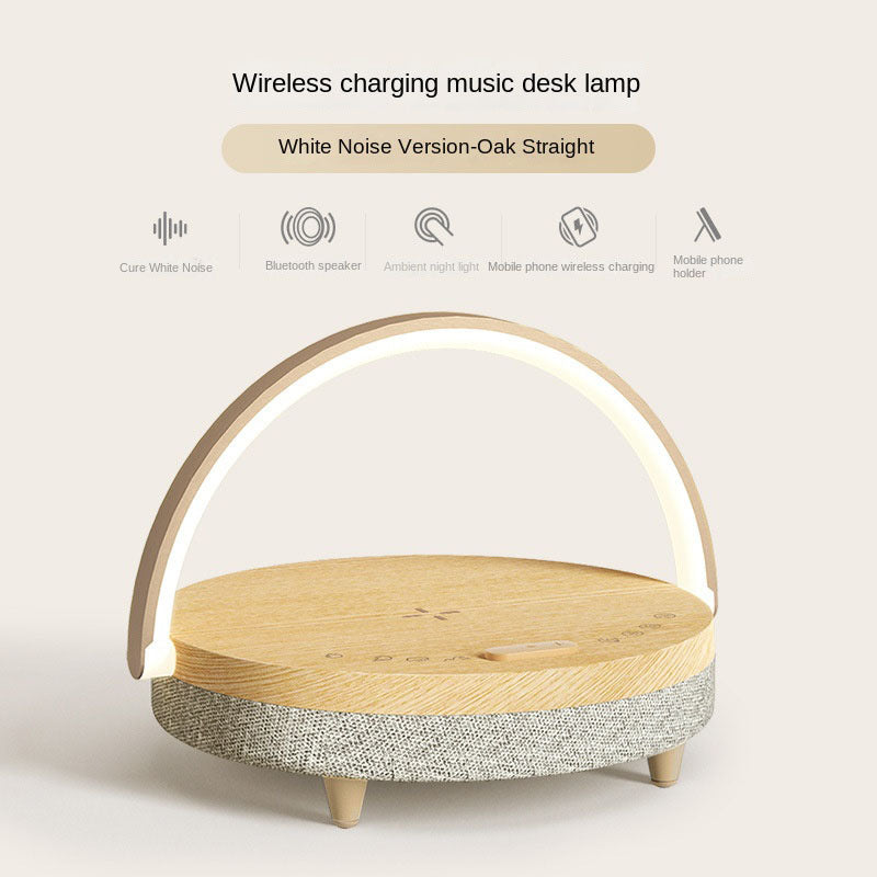 Minimalist 3‑in‑1 Bedside Lamp w/ 10W Wireless Charging & Bluetooth Speaker eprolo