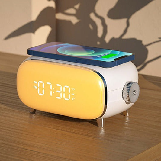 XH-329 Smart Sunrise Alarm Clock with 10W Qi Wireless Charging Night Light eprolo