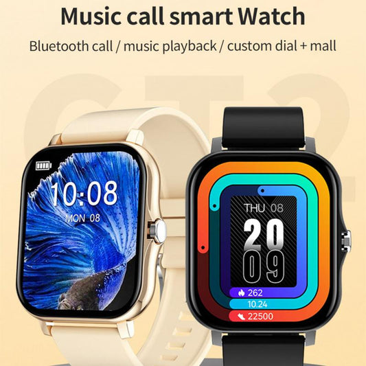 CT2 Smart Watch – 1.69" Full Touch Fitness Tracker, Heart Rate Monitor, Bluetooth Call, IP67 Waterproof eprolo