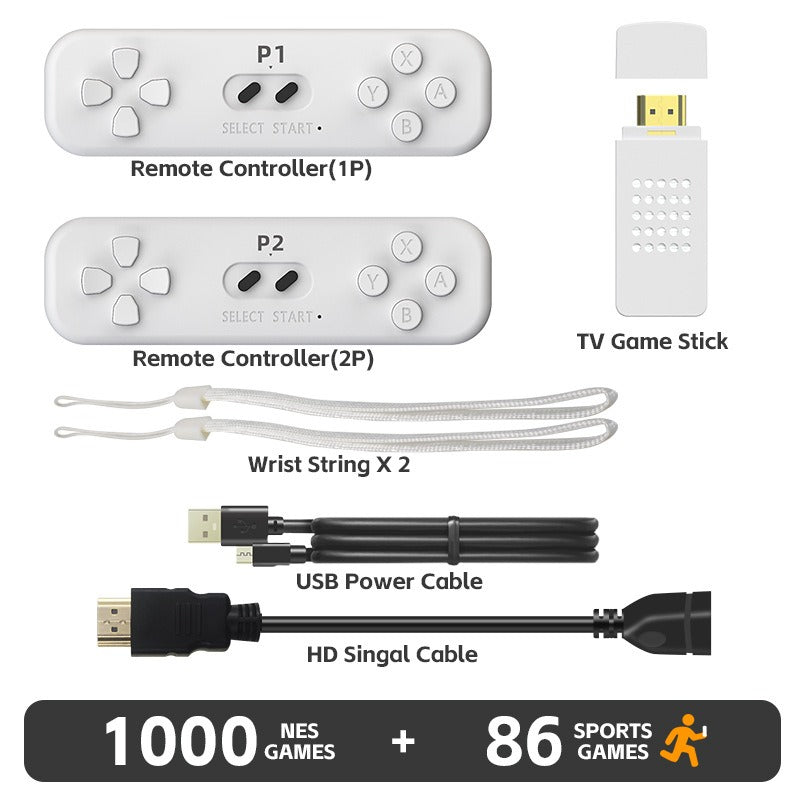 Y2-FIT Sports Game Console with 2 Wireless Controllers, 4K Retro Gaming & 86 Sports Games eprolo