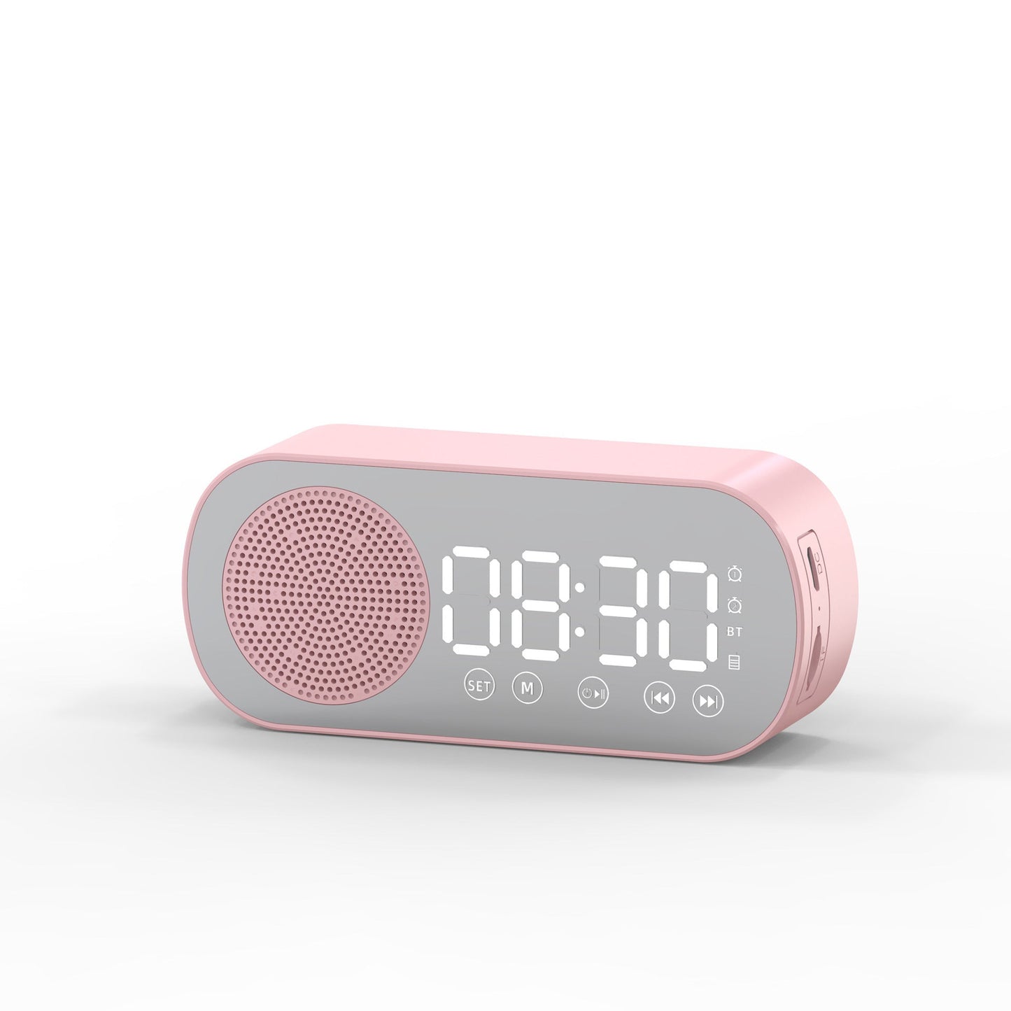 Z7 Bluetooth Alarm Clock Mirror Speaker, TF‑Card Radio, HD Sound 3W eprolo
