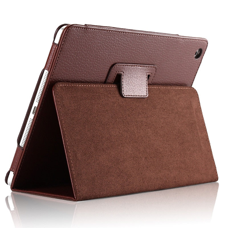Tablet Case for Apple iPad 2/3/4, Auto Flip PU Leather Smart Stand, Litchi Texture eprolo