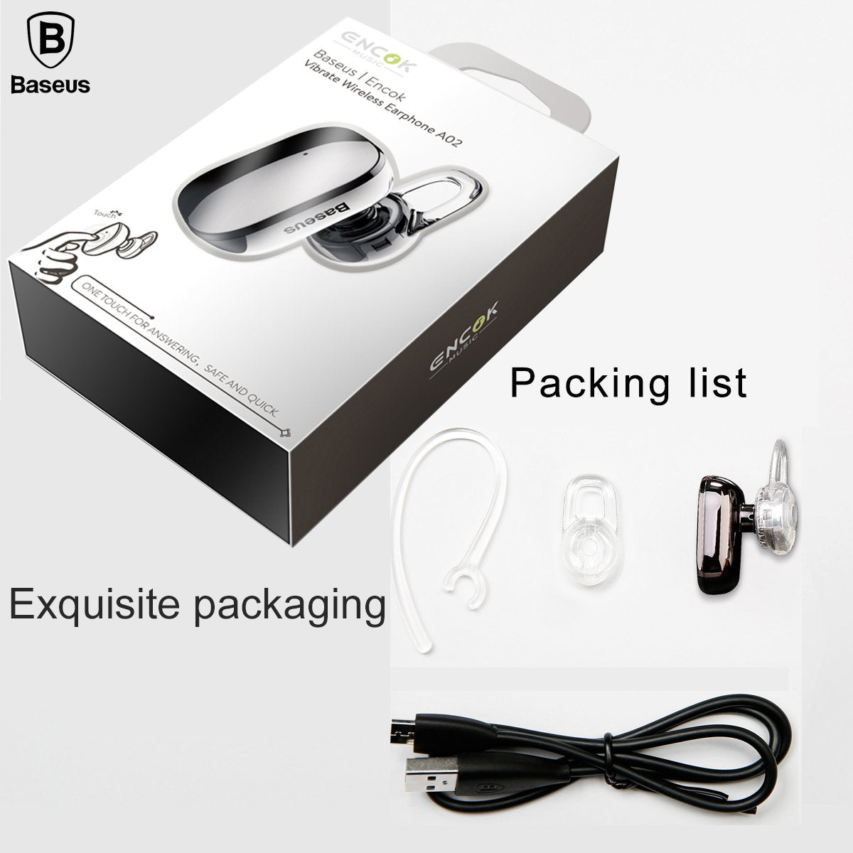 Baseus Encok A02 Mini Touch Wireless Earbud – Fast Pairing, Stylish eprolo
