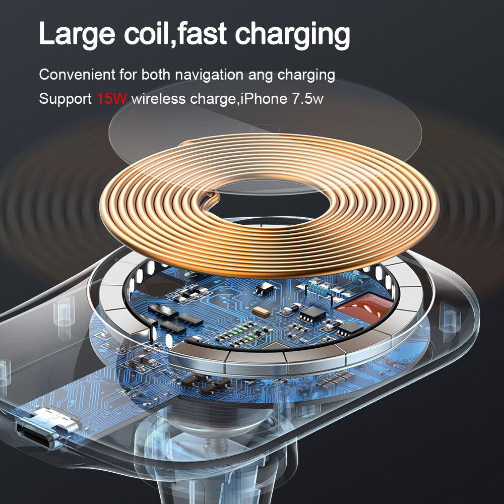 Mcdodo CH‑707 Fast 15W Magnetic Qi Car Wireless Charger & Holder eprolo
