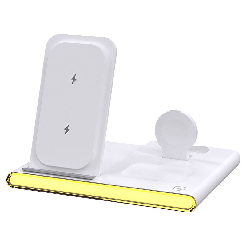 4-in-1 Wireless Charging Station, 3-in-1 15W Magnetic Charger for iPhone Samsung with Night Light eprolo