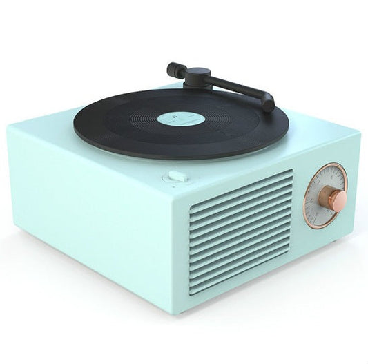 B10 Atomic Bluetooth Speaker Retro Vinyl Player, Wireless Mini Stereo w/ Bass, TF/AUX, 10H Playtime eprolo