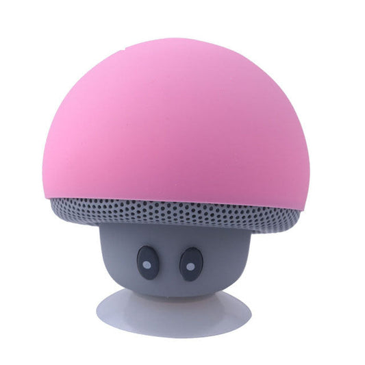 Mini Mushroom Bluetooth 4.1 Speaker w/ Mic, Suction Cup, 3W Portable eprolo