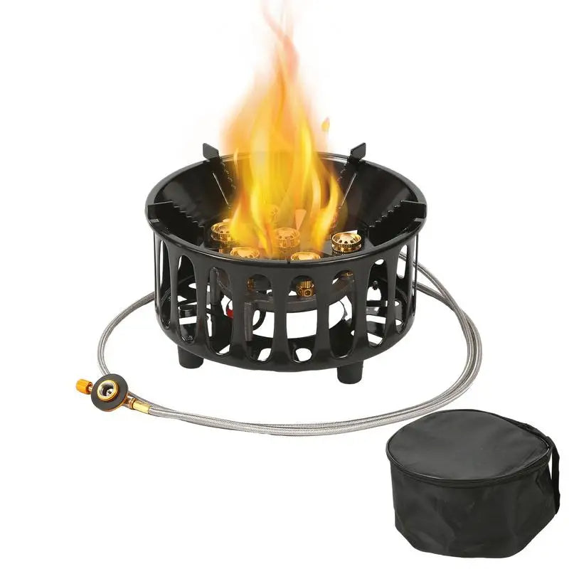 7-Core 16800W Windproof Camping Stove Portable High-Power Gas Burner eprolo
