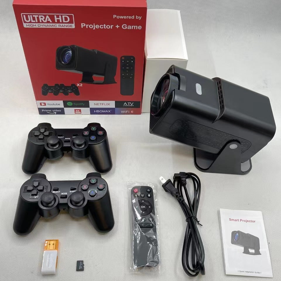 HY320 2-in-1 4K Game Projector & Console, 2.4G/5G WiFi, Android 11, 32GB ROM eprolo