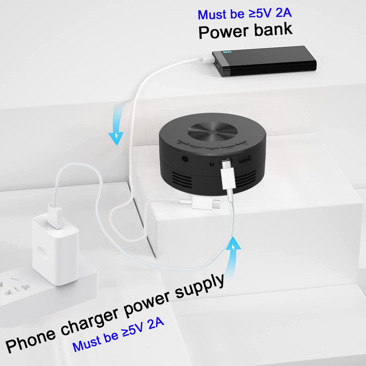 YT200 Mini Portable Home Projector, Pocket-Sized Kids Phone Projector, Built-In Speaker eprolo