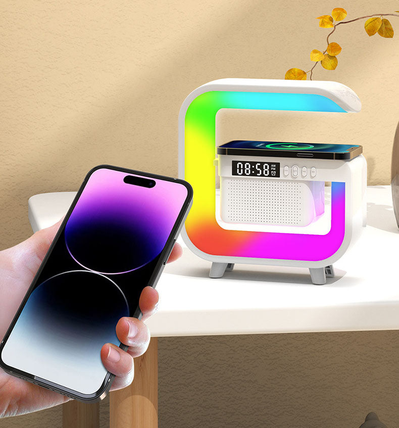 G3 Mini Bluetooth Speaker: Wireless Charger, RGB Night Light, Alarm Clock eprolo