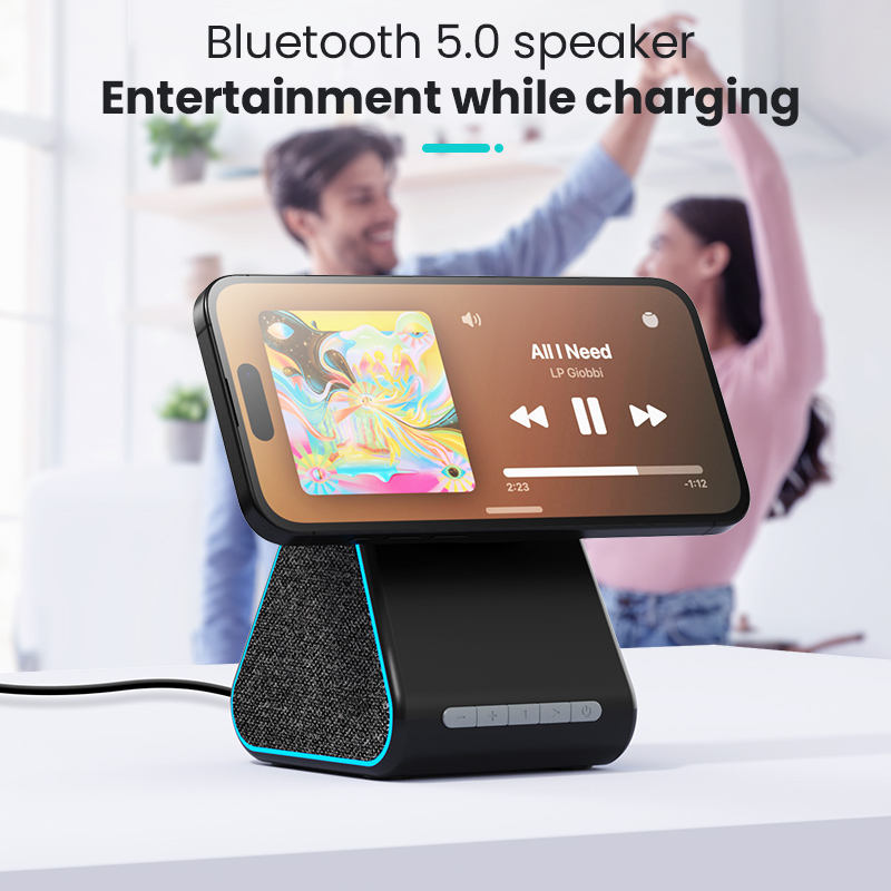 15W Magnetic Wireless Charger Bluetooth 5.0 Speaker for Apple iPhones eprolo
