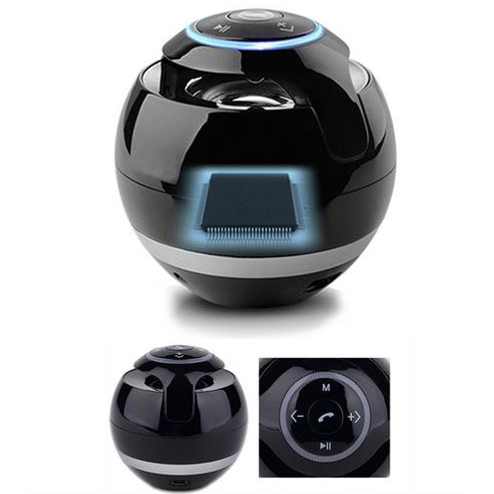 Mini Portable Bluetooth Speaker FM Radio TF Card Bass LED Mic Wireless eprolo