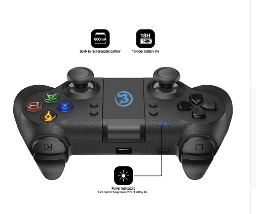 GameSir T1 Bluetooth Wireless Gamepad for Android, PC, PS3, and Switch eprolo