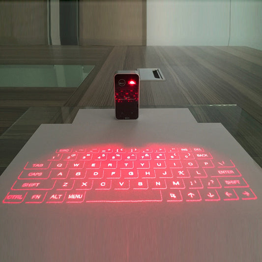 Travor Laser Projection Virtual Keyboard – Portable Bluetooth Keyboard for Smartphone, PC, Tablet, Laptop eprolo
