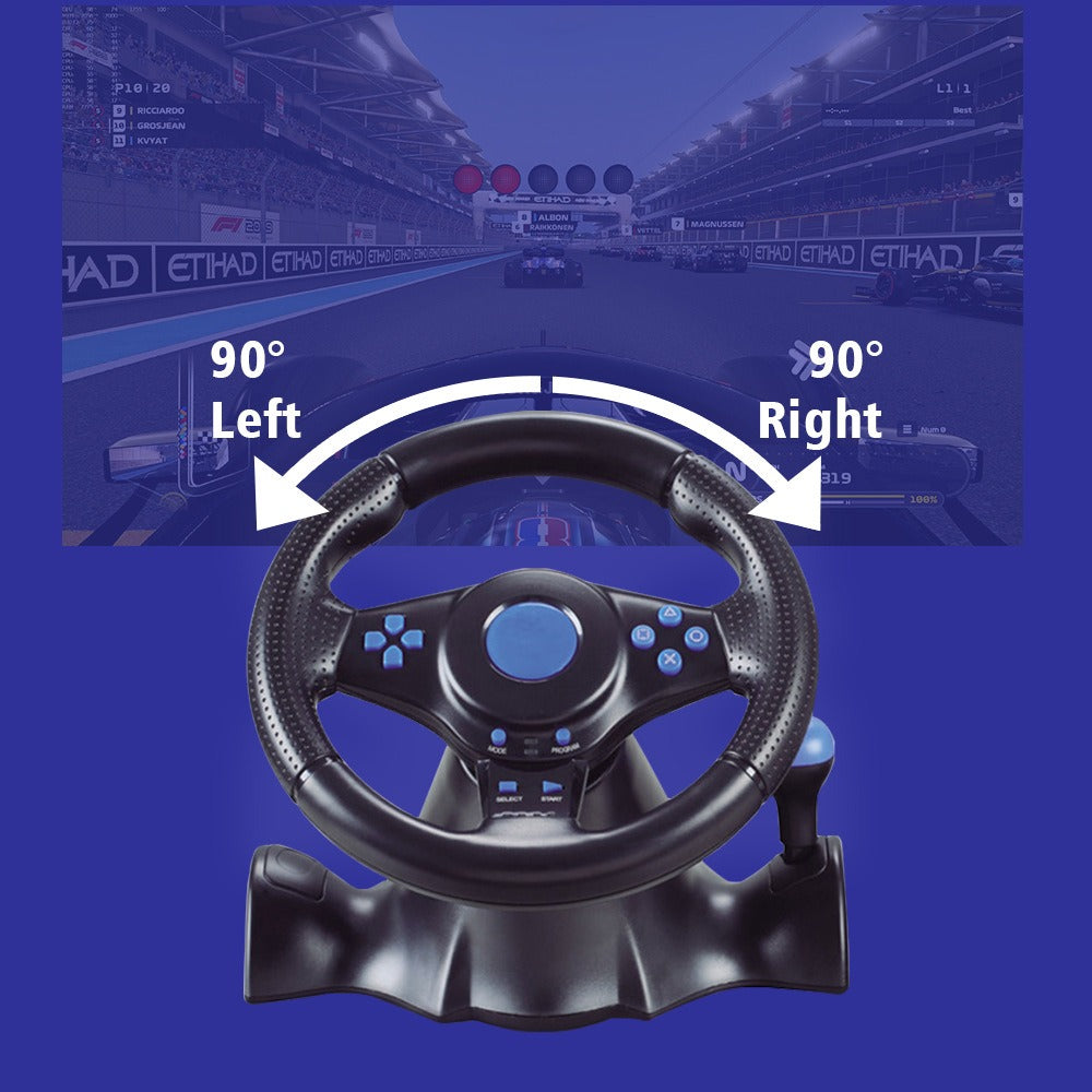 7-in-1 Multi-Platform Racing Wheel with Pedals, Compatible with PS4/PS3/Xbox/Switch eprolo