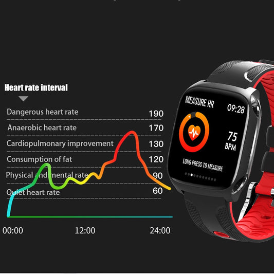 TF9 Smartwatch Fitness Tracker with Heart Rate Monitor, Blood Pressure, Sleep Tracking eprolo