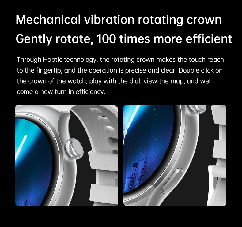GS Watch 4 Smart Bracelet, Full‑Circle AMOLED, NFC, Health & Bluetooth Calls eprolo