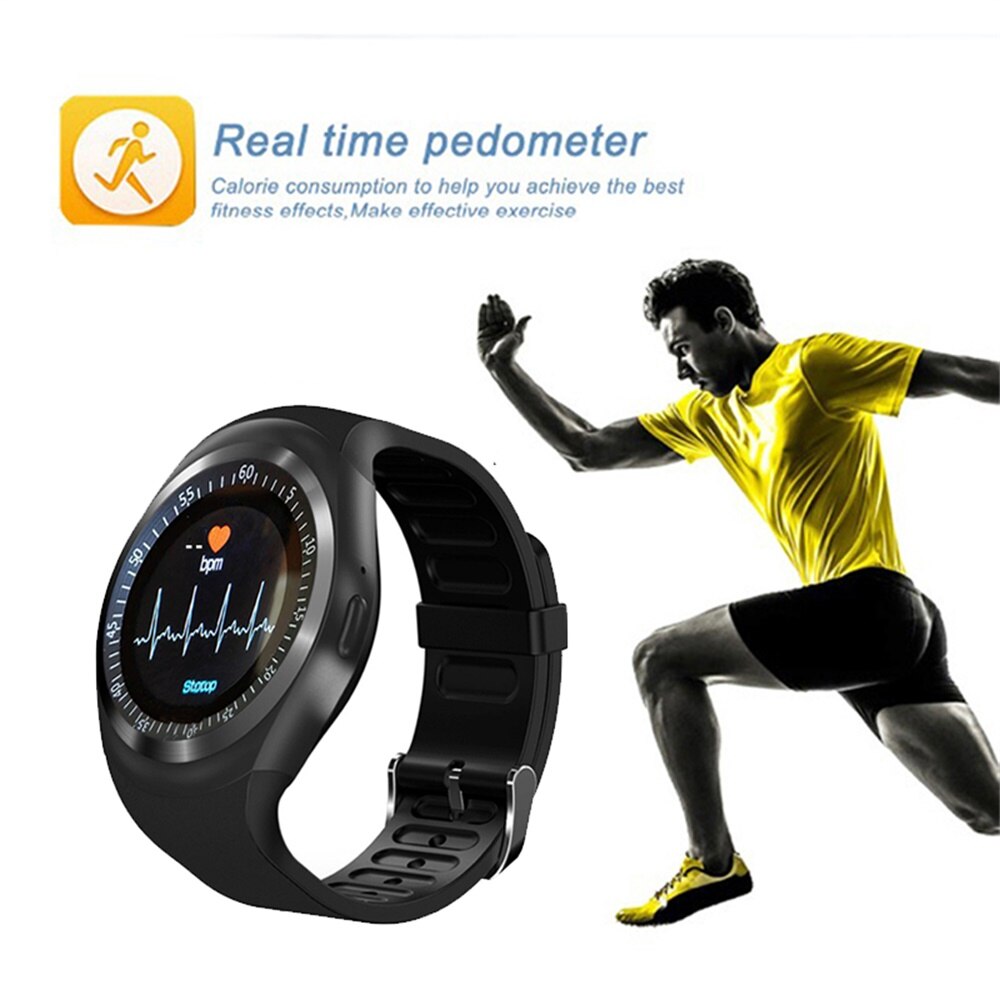 Y1HR Smartwatch with Heart Rate Monitor, GSM Call, Fitness Tracker, Pedometer, Sleep Monitor eprolo