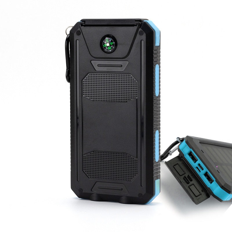 20000mAh Solar Power Bank Waterproof Compass LED Light Dual Output Fast Charge eprolo