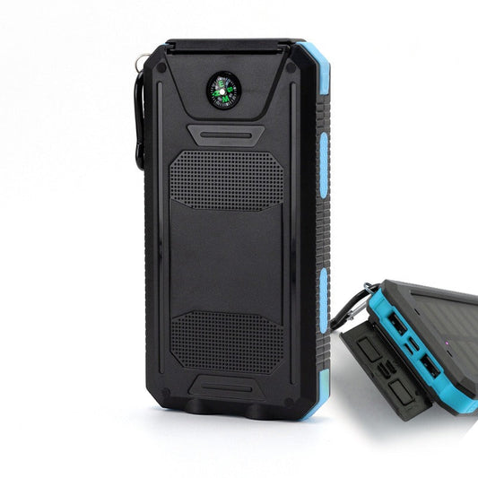 20000mAh Solar Power Bank Waterproof Compass LED Light Dual Output Fast Charge eprolo