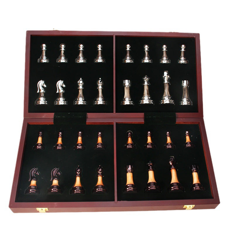 Luxury Metal Acrylic Jade-Look Chess Set with 45cm Board – Gift Ready eprolo