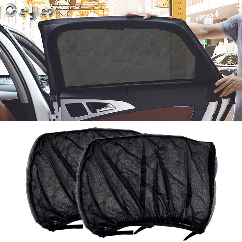 Ceyes 2PCS Car Side Window Sunshade Mesh UV Protection Sun Visor for Privacy & Heat Reduction eprolo