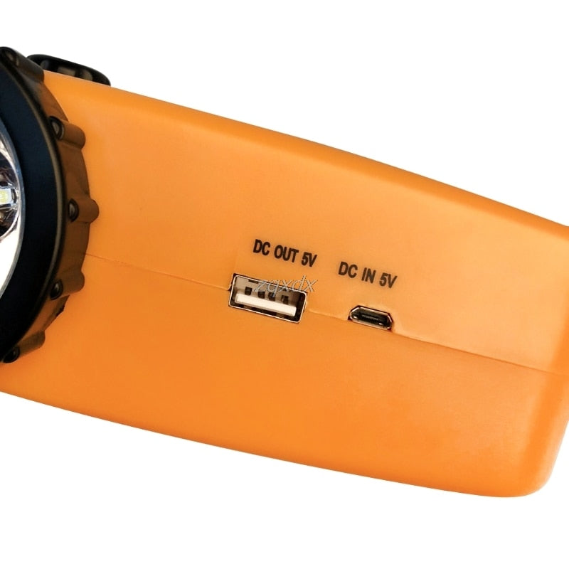 Outdoor Emergency Hand Crank Solar AM/FM Radio Power Bank LED Lamp Flashlight eprolo