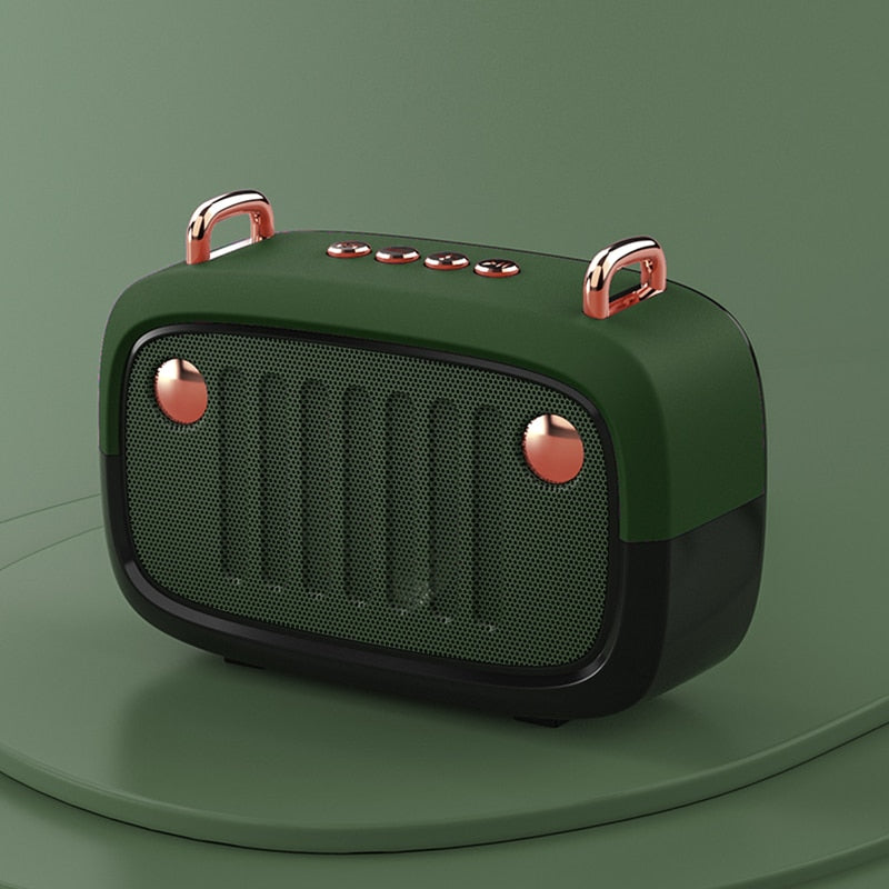 BS-32D Retro Bluetooth 5.0 Speaker | Portable Wireless HiFi Sound TF Card, USB, FM eprolo