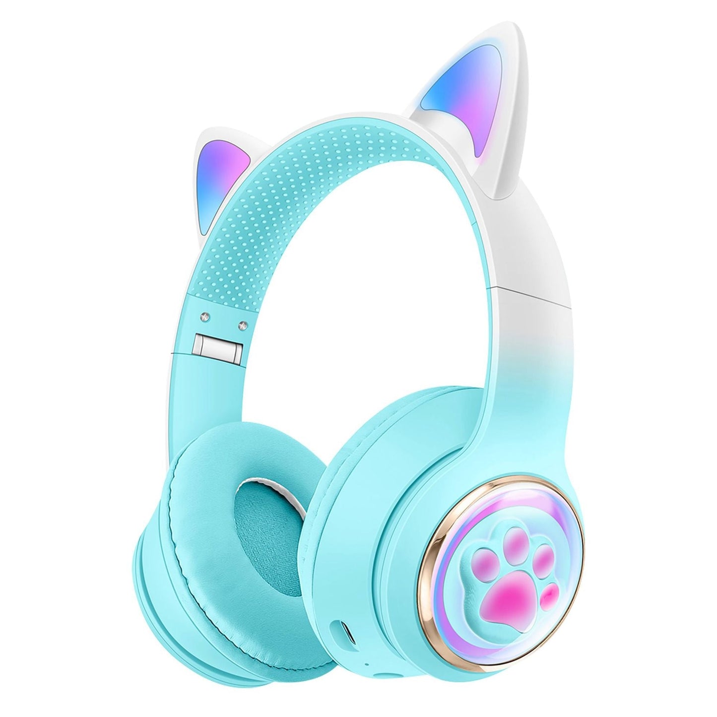 AKZ-62 Luminous Cat Ear Claw Bluetooth Headphones Gaming Stereo Wireless Earphones eprolo