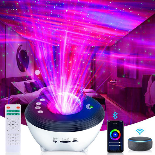 Aurora Atmosphere Light with Bluetooth, White Noise & Star Projection eprolo