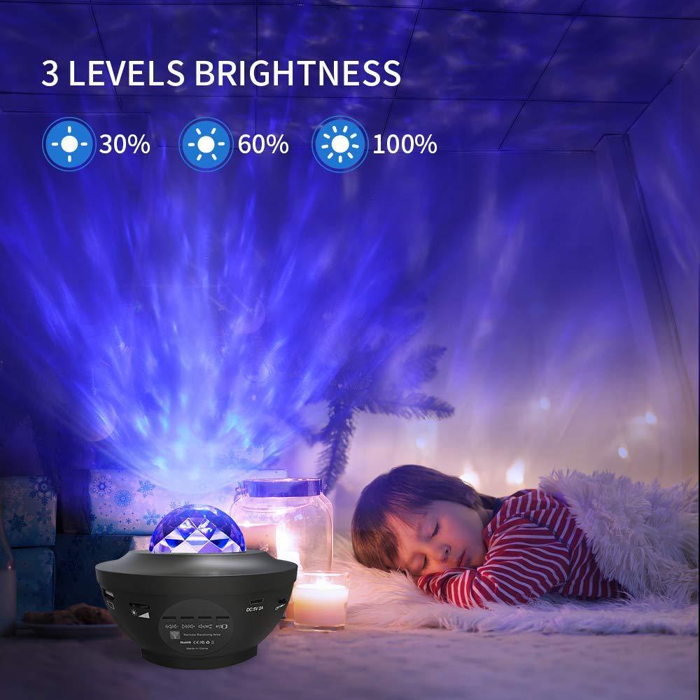 VISUN Galaxy Starry Night Lamp Projector with Bluetooth Music & Remote Control eprolo