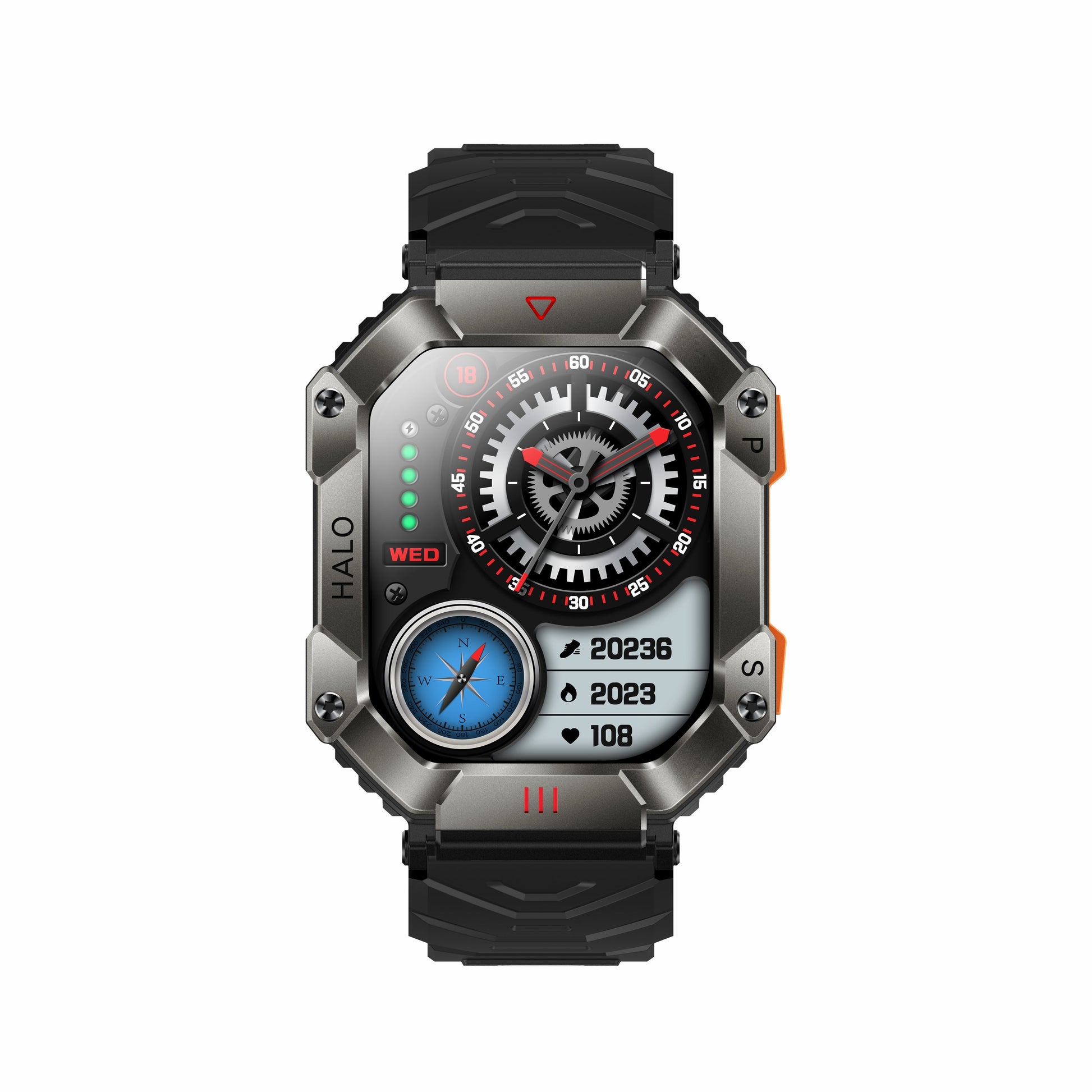 KR80 Bluetooth Smart Watch w/ Heart Rate, Blood Pressure, Blood Oxygen, HD Voice Call, IP67 Waterproof eprolo