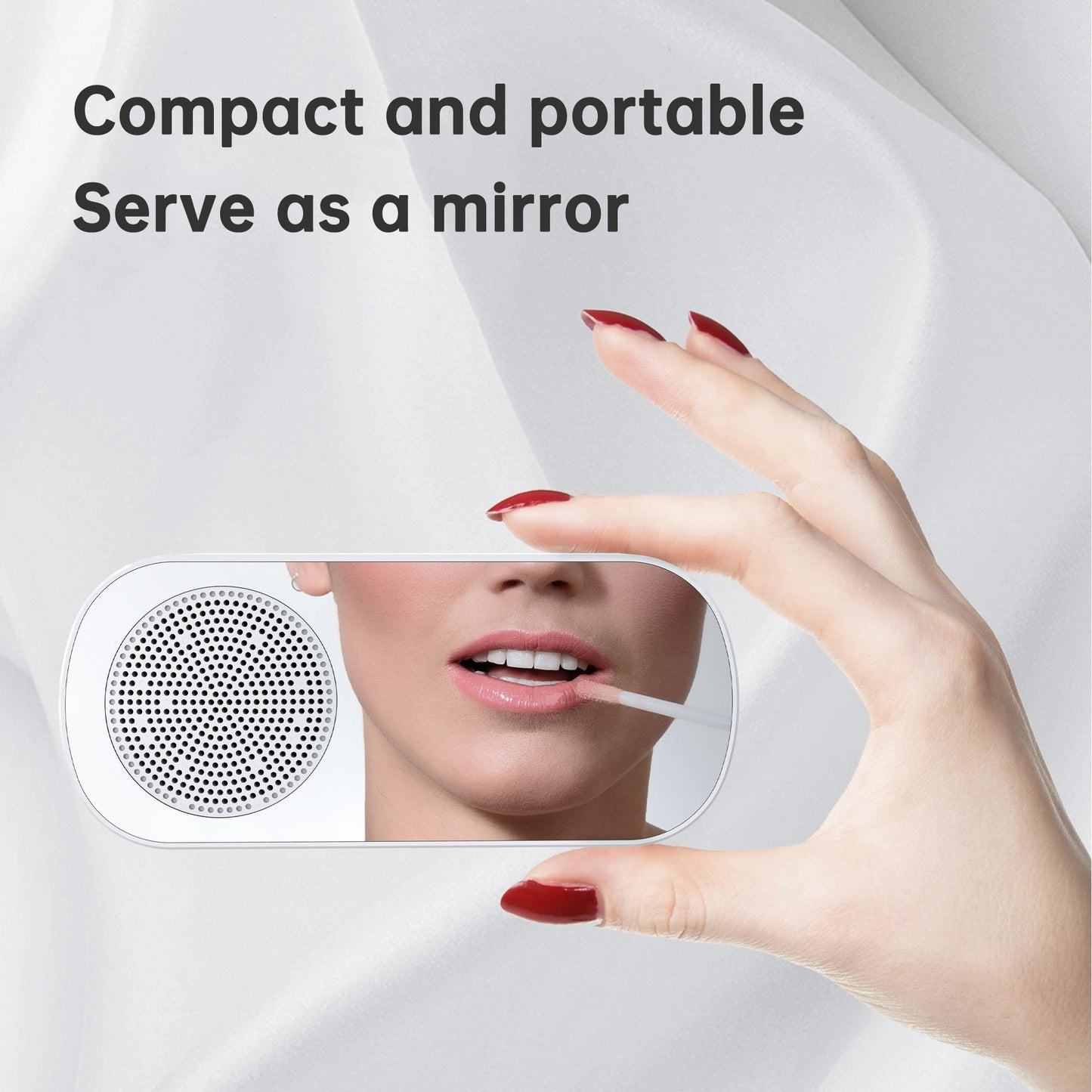 Z7 Bluetooth Alarm Clock Mirror Speaker, TF‑Card Radio, HD Sound 3W eprolo