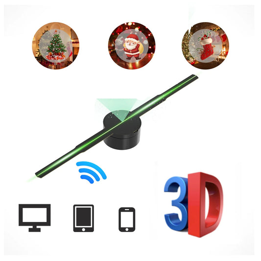 P42 3D Hologram Projector Fan - WiFi Remote Control 42cm LED Advertising Display eprolo