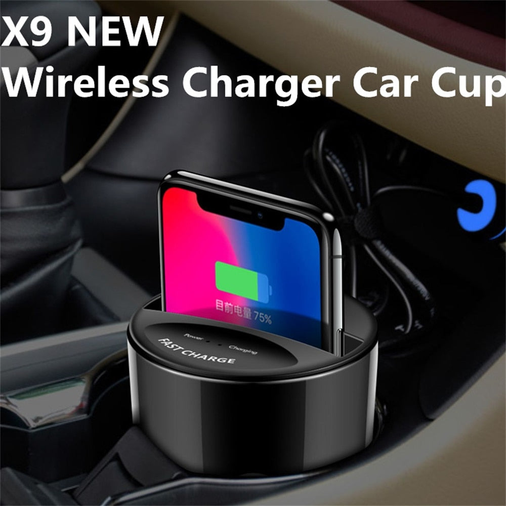 X9 10W Qi Car Wireless Fast Charger Cup, Holder for iPhone & Samsung eprolo