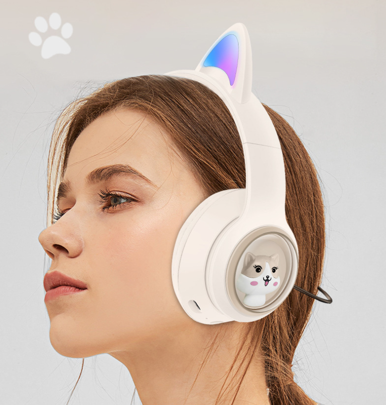 AKZ‑01 Luminous Cute Cartoon Pet Bluetooth Kids Earphones Waterproof eprolo